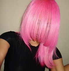 Short Pink Hair With Bangs, Pink Hair Pfp, Hot Pink Hair, Make Up Inspo, Soft Hair, Dream Hair, Bad Hair