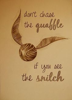 a drawing of a feather with the words don't chase the guaffle if you see the switch