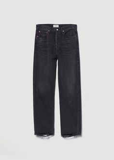 Our best-selling 90's Jean with the much-requested cropped inseam. This decade inspired mid-rise is designed to sit relaxed at the waist with an easy fit through the hips into a classic, loose straight leg. Style back to anything and everything. Crafted in our signature Organic Cotton, this pair will only get softer with each wear.For the full-length version, shop the 90's Jeans. This fit is intended to be relaxed. Size down for a higher, closer fit. Looks Like: Washed black with a finished but 90s Jeans, New Wardrobe, Perfect Outfit, Cropped Pants, Stretch Cotton, Stretch Denim, Black Pants, Mid Rise, Sleeveless Top