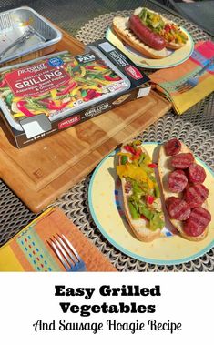 an easy grilled vegetables and sausage hoagie recipe