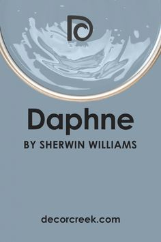 the cover for dappne by shewin williams, with water splashing on it