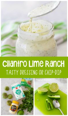 cilantro lime ranch tasty dressing or chip dip