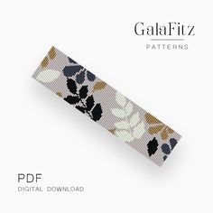 an image of a flower pattern on a white background with the text galafiz patterns