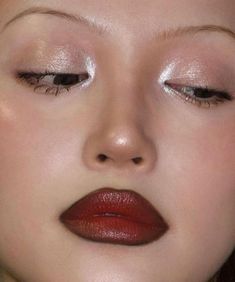 Pomegranate Makeup, 90's Aesthetic, Pencil Liner, Ethereal Makeup, Red Makeup, Dope Makeup, The Pencil