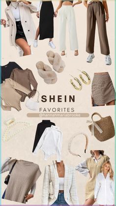 Some of my favorite fall/winter staples from Shein! Shein Winter Outfits Ideas, Winter Outfits Shein Women, Shein Outfits Winter 2024, Shein Outfits Fall 2024, Shein 2024 Outfits, Shein Capsule Wardrobe, Shein Fall Outfits 2024, Best Of Shein, Shien Fall Outfits