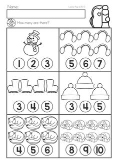 the worksheet for numbers 1 - 10 is shown in black and white, which includes