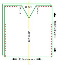 the diagram shows how to make an open book with two lines on each side and one line