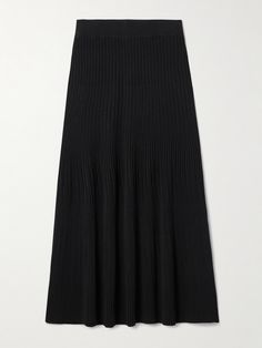 Altuzarra's 'Ireene' midi skirt is made from the same ribbed-knit as the coordinating 'Lennon' top - when you style them together, they look like a dress as first glance. It has an elasticated waistband and flowy A-line silhouette. Zara Closet, Collage Cutouts, Latest Skirts, Knit Maxi Skirt, Knit Midi Skirt, Fantasy Gowns, Black Midi Skirt, Black Midi, Printable Poster