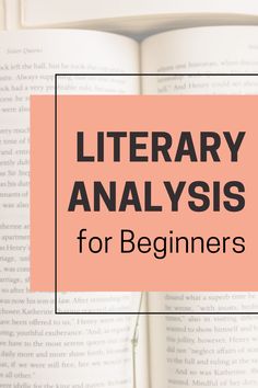 an open book with the title'library analysis for beginners'on top of it