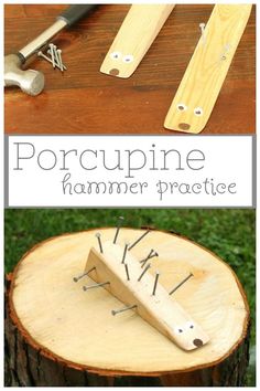 this is an easy project for kids to do with wood and hammers