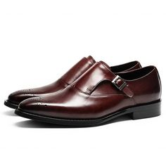 If you want to display a pretty and sought-after look this autumn and spring, get this much-needed shoes. With a buckle strap closure and pointed toes, these genuine cow leather men’s formal shoes are pure marvels on gentlemen’s feet. For sure, the features of these brogue adult shoes are unique.SpecificationsDepartmen Brown Pointed Toe Monk Strap Shoes For Work, Spring Business Monk Strap Leather Shoes, Leather Shoes With Metal Pin Buckle, Spring Formal Monk Strap Shoes With Closed Toe, Spring Formal Monk Strap Shoes With Leather Sole, Almond Toe Monk Strap Shoes With Buckle For Office, Brown Monk Strap Shoes With Buckle Closure, Brown Pointed Toe Monk Strap Shoes For Business, Leather Dress Shoes With Buckle Closure And Pointed Toe