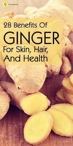 ginger for skin, hair and health