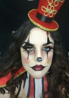 Clown Face Paint, Creepy Circus, Halloweenský Makeup, Clown Halloween