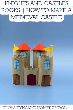 a castle made out of cardboard with text overlay that says, how to make a medieval