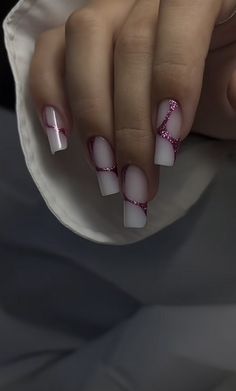 Nail Shoot Ideas, Rich Nails Design, Soft Nails Ideas, Square Gel X Nails, French Glass Nails, Nails Slim, Nails Squoval, Mickey Nails, Milky Nails