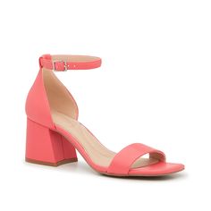 Kelly & Katie-Marybell Sandal A simple silhouette never goes out of style, which is why we re big fans of the Marybell sandal from Kelly & Katie. It features an ankle strap detail for a secure fit, a modern square toe design, and a sturdy block heel that allows you to dance the night away. Coral Heels, Modern Square, Toe Designs, Out Of Style, Block Heels, Ankle Strap, Light Pink, Going Out, Sandals