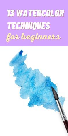 watercolor techniques for beginners that are easy to use and great for painting with kids