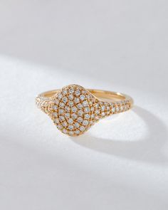 Our Perfect Pave Signet Ring is our luxurious pave take on the tradition signet ring- it's the ideal statement ring for everyday. Featuring a round signet shape, this ring is perfect to wear solo or styled in a stack and competitively priced. Gold Signet Ring, Fine Jewels, Real Diamonds, Signet Ring, Diamond White, Gold Vermeil, Lab Grown Diamonds, Round Diamonds, Metallic Silver