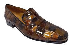 Slip On embossed patent leather Loafers Upper material: Cow leather Color: Brown multi Lining: kidskin leather. Leather sole.  Made in Spain Luxury Brown Patent Leather Dress Shoes, Brown Patent Leather Loafers With Round Toe, Luxury Brown Patent Leather Shoes, After While Crocodile, Brown Patent Leather Slip-on Shoes, Brown Crocodile Pattern Formal Oxfords, Brown Patent Leather Slip-on Loafers, Brown Crocodile Pattern Leather Shoes For Semi-formal, Brown Crocodile Pattern Loafers For Semi-formal Occasions