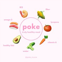 #poke #pokebowl Healthy Fats, Vitamins, Healthy Recipes