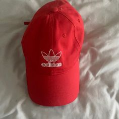 Ordered Two- Brand New Red Adidas Hat Casual Red Snapback Baseball Cap, Red Adjustable Casual Dad Hat, Casual Red Baseball Cap For Streetwear, Red Casual Baseball Cap For Winter, Casual Red Adjustable Dad Hat, Red Baseball Cap Dad Hat, Red Casual Dad Hat With Adjustable Fit, Red Dad Hat, Baseball Cap Fit, Casual Red Dad Hat