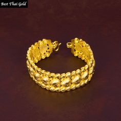 This Shop has a Special Free Gift (Chain) for Every Order. 😊🙏 Item: 1 x Bracelets For: Unisex Type: GOLD PLATED over Brass, Nickel free Gold Purity: 96.5% Surface: Sand Matted Size: ~ 7.5-8 inches length, width 20mm Weight: ~ 43grams Color: Yellow Gold ( slightly +/- from photo ) Handmade from Thailand. Thai gold plating technic really solid and stunning look. Rewarding your life from hard working, match up your dress, bridesmaid wedding engagement or a gift to someone special for you. The Cra Traditional Gold Round Chain Bracelet, Gold Bracelet Jewelry For Festivals, Gold Festival Bracelet Jewelry, Gold Bangle Beaded Bracelets For Festivals, Gold Bracelets For Festivals, Gold Round Bracelet For Festivals, Gold Beaded Bangle Bracelet For Festivals, Traditional Gold Bangle Chain Bracelet, Traditional Gold Plated Chain Bracelet