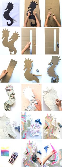 the process of making paper cutouts with scissors