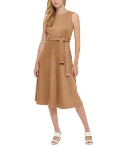 in stock Belted Midi Dress, Suede Belt, Calvin Klein Woman, Faux Suede, Calvin Klein, Pick Up, In Store, Buy Online, Midi Dress