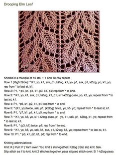 the instructions for crocheted lace