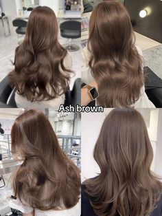 Hair Color Names, Brown Hair Inspiration, Brown Hair Shades, Korean Hair Color, Wine Hair, Brown Hair Looks, Brown Hair Inspo, Hair Tint, Hair Inspiration Long