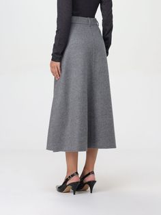 Find BRUNELLO CUCINELLI Skirt on Editorialist. Skirt BRUNELLO CUCINELLI Woman color Grey Grey Skirt, Ankle Length Skirt, Latest Skirts, Fall Winter 2024, Italian Fashion Designers, Wool Skirts, Gray Skirt, Winter 2024, Fashion Luxury