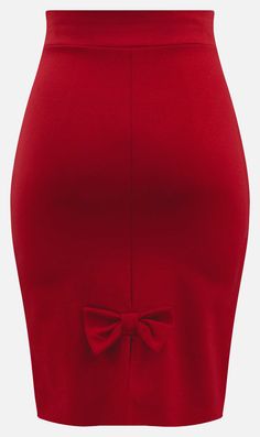 Bow Back Pencil Skirt in Red | Double Trouble Apparel Pencil Skirt Outfits Classy, Workout Skirt Outfit, Lawyer Style, Skirt Outfits Ideas, Bridesmaid Dresses Ideas, Leopard Print Pencil Skirt, Modern Skirt, Classy Skirts, Skirts Outfits