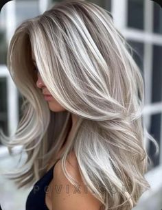 Icy Blonde Hair Color, Fall Blonde Hair, Platinum Blonde Highlights, Icy Blonde Hair, Blonde Hair Inspiration