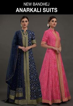 Bandhej anarkali suit Bandhej Anarkali Suits, Bandhej Gown Designs, Old Saree Into Dress, Bandhni Suits Design, Bandhini Dress Patterns, Bandhej Suits Design, Bandhni Kurti Designs Latest, Saree Into Dress, Bandhej Suits