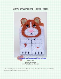 a cross stitch pattern for a stuffed animal