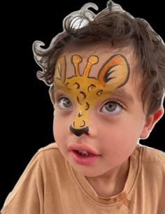 Giraffe Face Painting, Simple Face Paint, Face Paint Ideas, Face Painting Tutorials