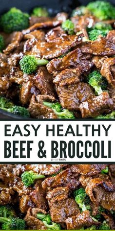 broccoli and beef in a skillet with the words keto low carb pale