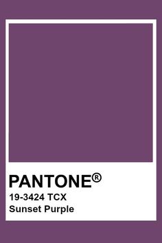 pantone's purple hue is shown in this color scheme for the sunset purple