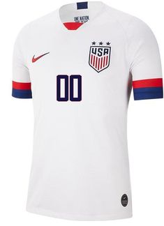 USA  WORLD CUP 2019 HOME JERSEY MEN - 4 STAR - Jersey Usa Br Usa World Cup, L Names, Football Shop, Football Cheerleaders, Usa Pride, Jersey Nike, Mens Soccer, Soccer Fans, One Team