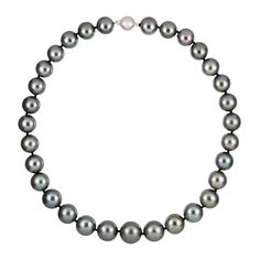 Graduated Necklace with 33 Gray Tahitian pearls graduating from 11.5mm to 14.5mm with 18k white gold with approximately 0.15 carats of round diamonds. 92.7 grams Tahitian Pearl Necklace, Graduation Necklace, Sarasota Fl, Tahitian Pearls, Sarasota, Tahiti, Round Diamonds, Necklace Etsy, Pearl Necklace