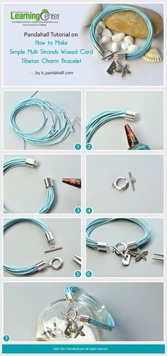 the instructions for making bracelets and necklaces with beads, charms, and other accessories