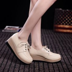 Kimmie Platform Shoes | Cheap, Affordable | Ultra Seller Oxford Shoes Brown, Denim Sneakers, Elegant Heels, Lace Up Flats, Shoe Pattern, Shoes Heels Wedges, Genuine Leather Shoes, Women Oxford Shoes, Of Outfits