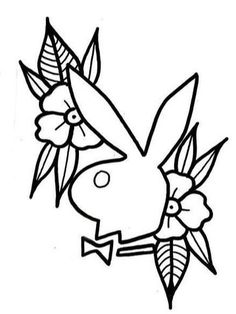 a drawing of a bird with flowers on it's head