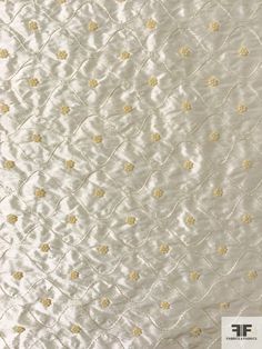 For a special off-white bridal fabric, look at this light cream silk shantung designer fashion fabric with wavy line embroidery and pearl beads. SKU: 12282 Content: 100% Silk Color: Light Cream Width: 43 inches Light Cream, Cream Silk, Bridal Fabric, White Bridal, Color Inspo, Fabric Gifts, Fashion Fabric, Dress Pattern, Silk Fabric