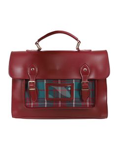 College Lake Check Backpack by Collectif Square Satchel With Hasp Closure For School, Red Square Satchel For School, Retro Square Satchel For School, Classic Satchel With Hasp Closure For School, Classic School Satchel With Detachable Strap, School Satchel Briefcase With Detachable Strap, School Briefcase With Detachable Strap And Satchel Shape, Rectangular Plaid School Bag, Rectangular Plaid Bags For School