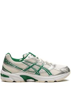 Asics Gel-1130 Kale Green Sneakers In Neutrals | Editorialist Cream Kale, Creamed Kale, Athletic Attire, Asics Sneakers, Cream Shoes, Brand Collaboration, Green Sneakers, Mens Running, Sneaker Release