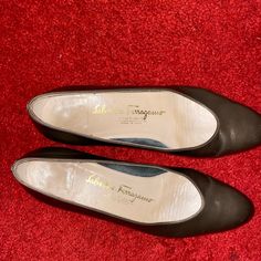 Designer, Vintage , Trending , Pre Owned Salvatore Ferragamo Shoes, Leather Pumps, Salvatore Ferragamo, Leather Shoes, Shoes Women Heels, Shoes Heels, Pumps, Women Shoes, Heels