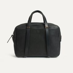 Men's Leather bag I Leather Laptop bag for Men | Bleu de chauffe Classic Black Laptop Backpack, Black On-the-go Bag With Detachable Strap, On-the-go Black Bag With Detachable Strap, Black Satchel Box Bag For On-the-go, Classic Black Travel Bag With Double Handle, Black Rectangular Duffle Bag With Detachable Strap, Chic Black Rectangular Duffle Bag, Modern Satchel Bag With Top Carry Handle, Classic Black Weekender Bag With Top Handle