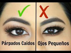 LO QUE DEBES Y NO DEBES HACER CON MAQUILLAJE SI TIENES PARPADOS CAIDOS Y OJOS PEQUEÑOS - YouTube Hooded Eye Makeup Tutorial, Black Eye Makeup, Eye Makeup Images, Hazel Eye Makeup, Dark Eye Makeup, Bright Eye Makeup, Makeup Lessons