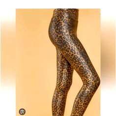 Stunning Leopard Print Leggings That Are Oh So Slimming. High Waist Brown Leggings, Fitted Brown Leggings For Night Out, Brown Fitted Leggings For Night Out, Stretch Brown Leggings For Night Out, Trendy High Waist Brown Leggings, Tight Brown Leggings, Casual Tight Brown Leggings, High Waist Brown Leggings For Loungewear, High Waist Fitted Brown Leggings